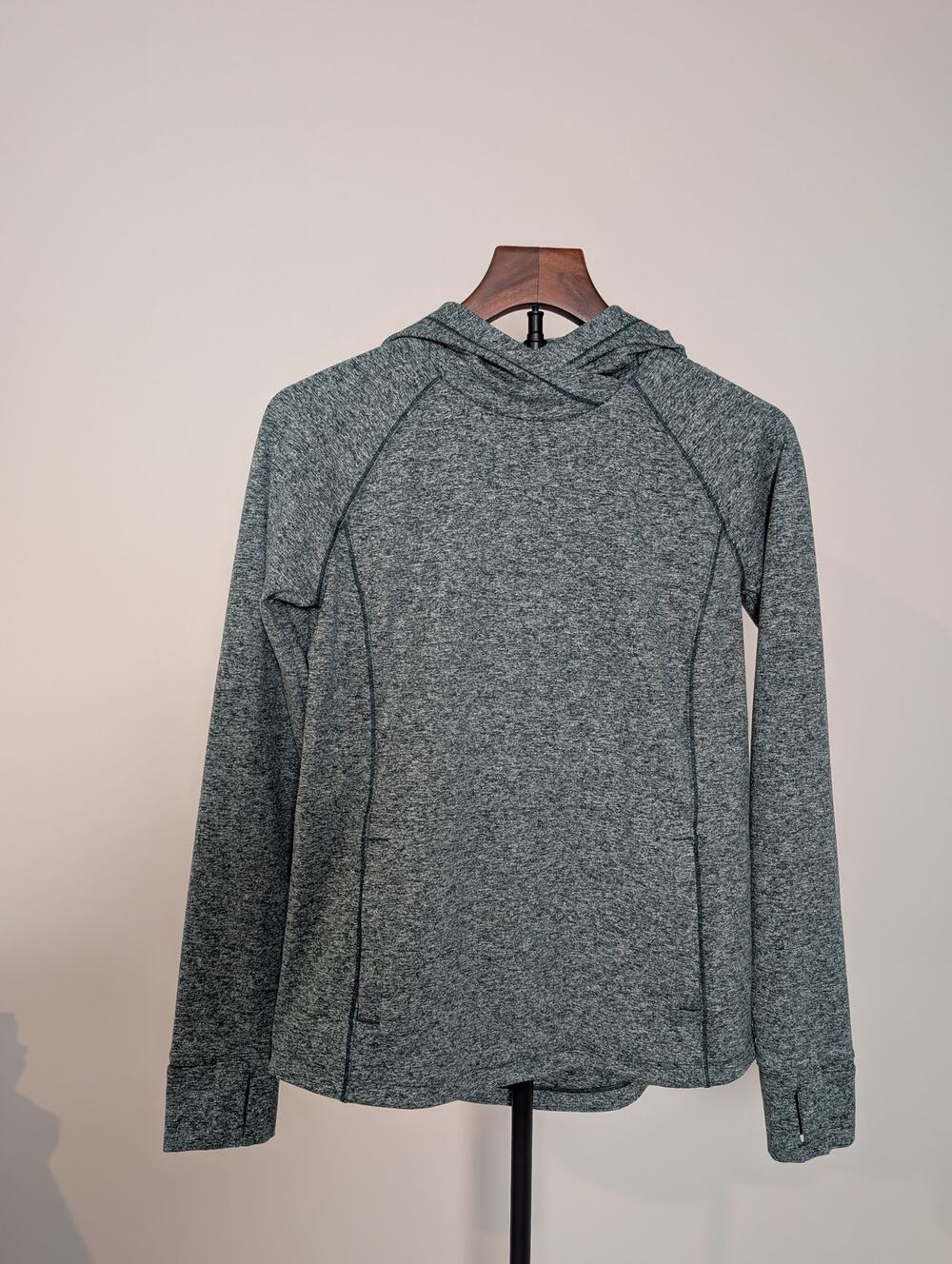 Duluth Trading Company NoGA Plushcious Hoodie - Dark Green Heather
